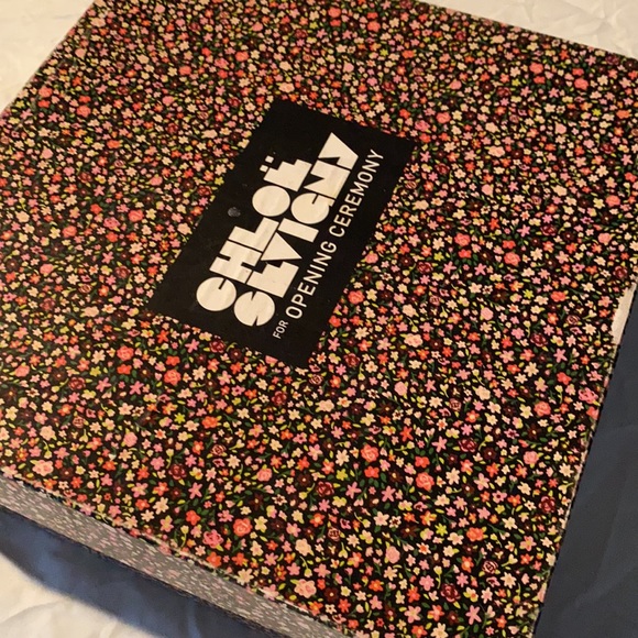 Chloe Sevigny for Opening Ceremony Wedge shoe black leather lace up - Picture 6 of 6